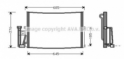 AVA QUALITY COOLING ola5241 -  Конденсатор, кондиционер
